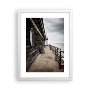 Poszter fekete keretben - Megállt az idő - 30x40 cm