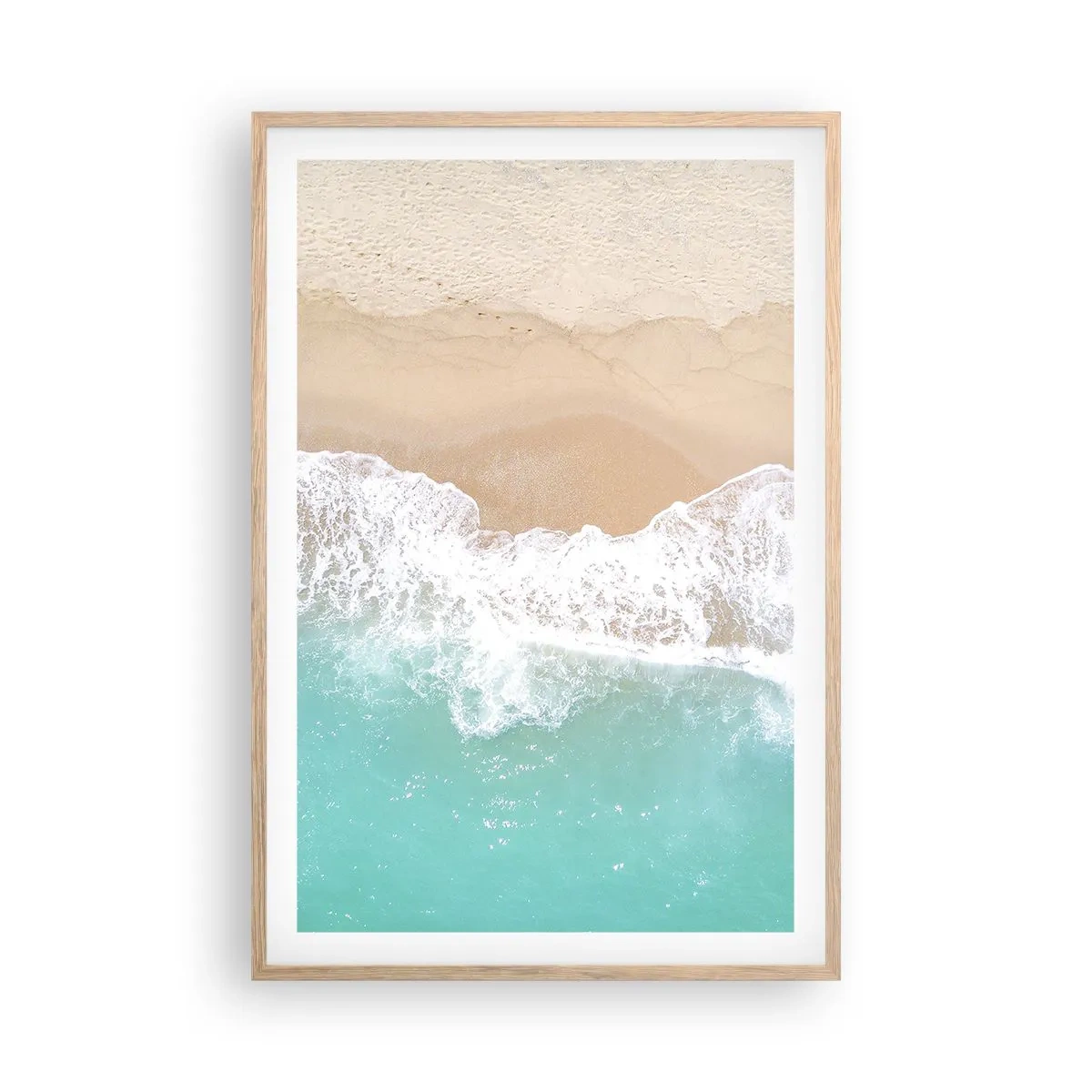 Poszter világos tölgy keretben - Simogató érintés - 61x91 cm