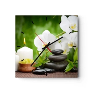 Falióra, Óra - Illatos, virágos, finom érintés - 40x40 cm