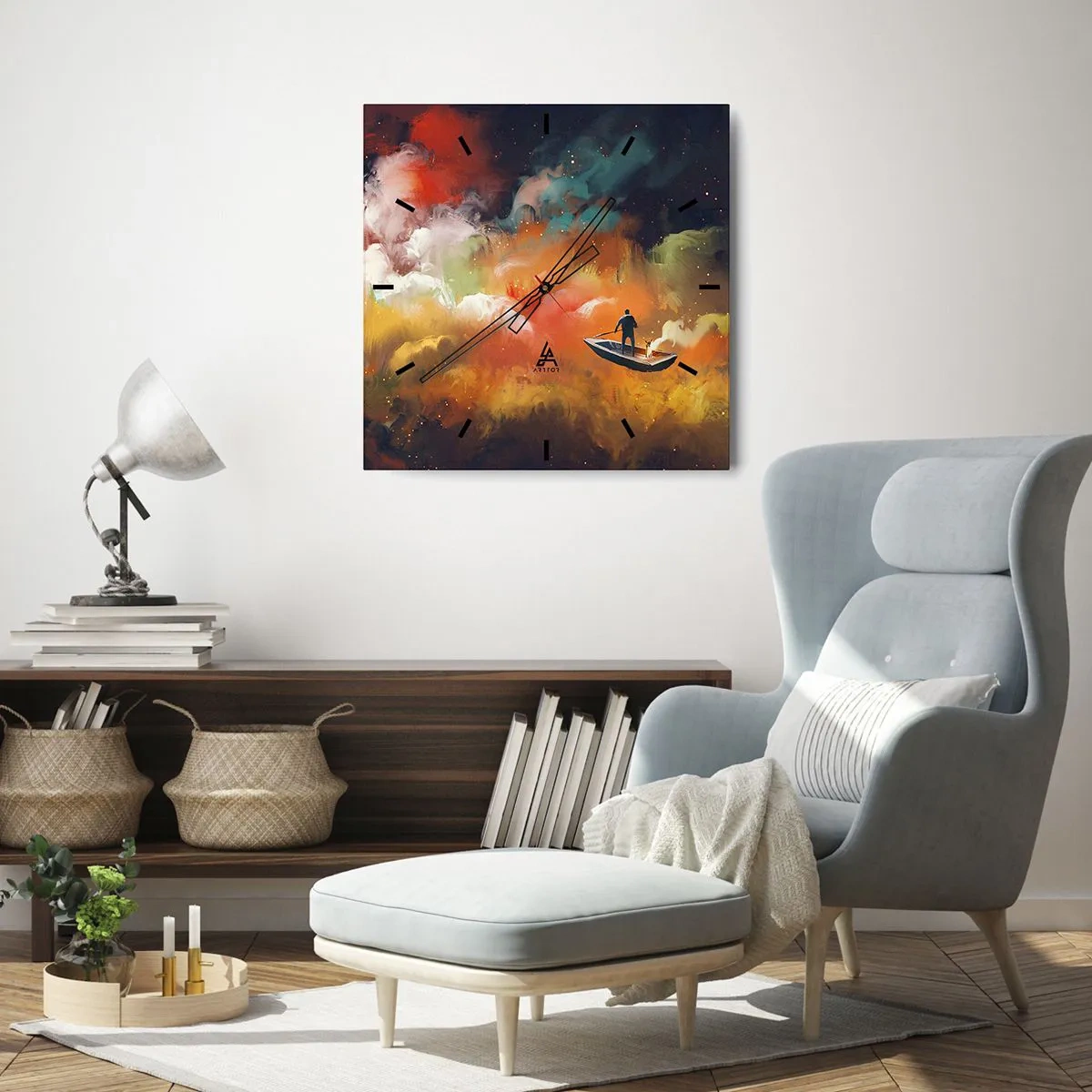 Falióra, Óra - Hajóval a galaxison keresztül - 30x30 cm