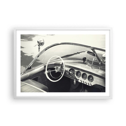 Poszter fekete keretben - Időjárás a gazdagoknak - 70x50 cm