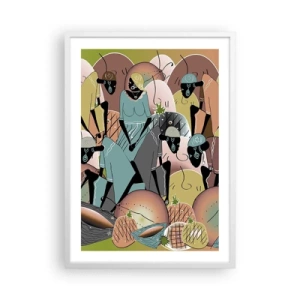 Poszter fekete keretben - Jön a nagy ünnep  - 50x70 cm