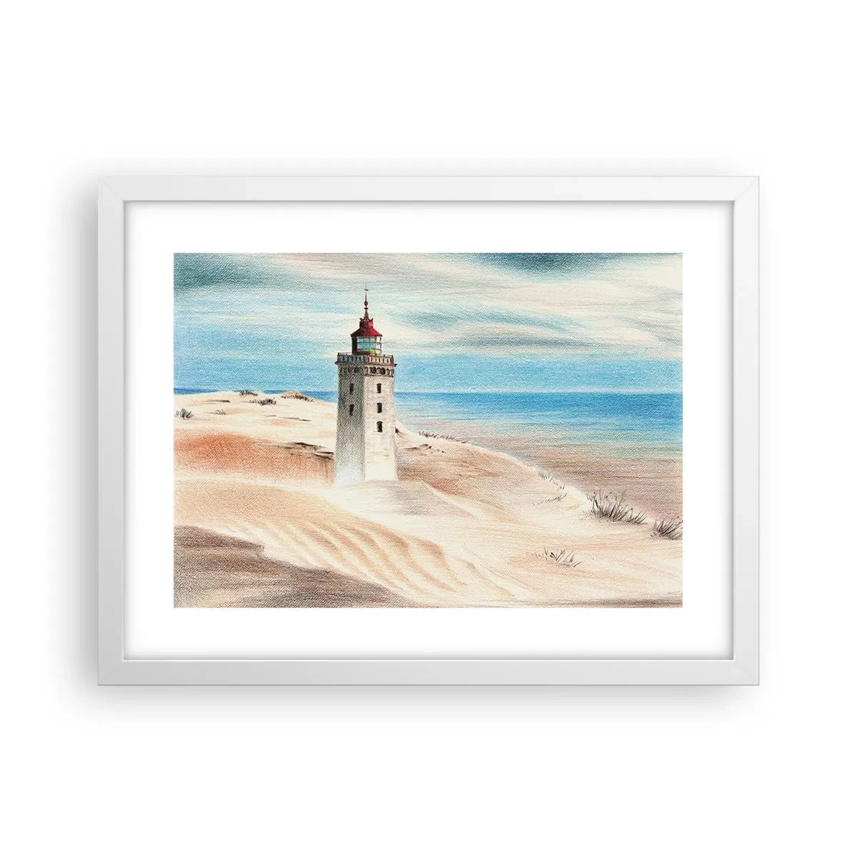 Poszter fekete keretben - Mindig a tengert bámulva - 40x30 cm