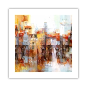 Poszter - A híd alatt is gyönyörű - 40x40 cm