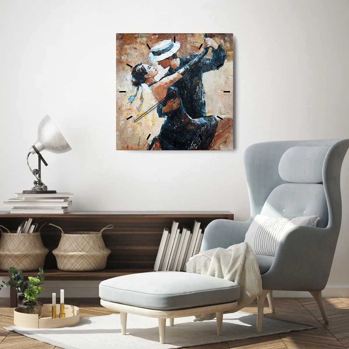 Falióra, Óra - A la Rudolf Valentino - 40x40 cm