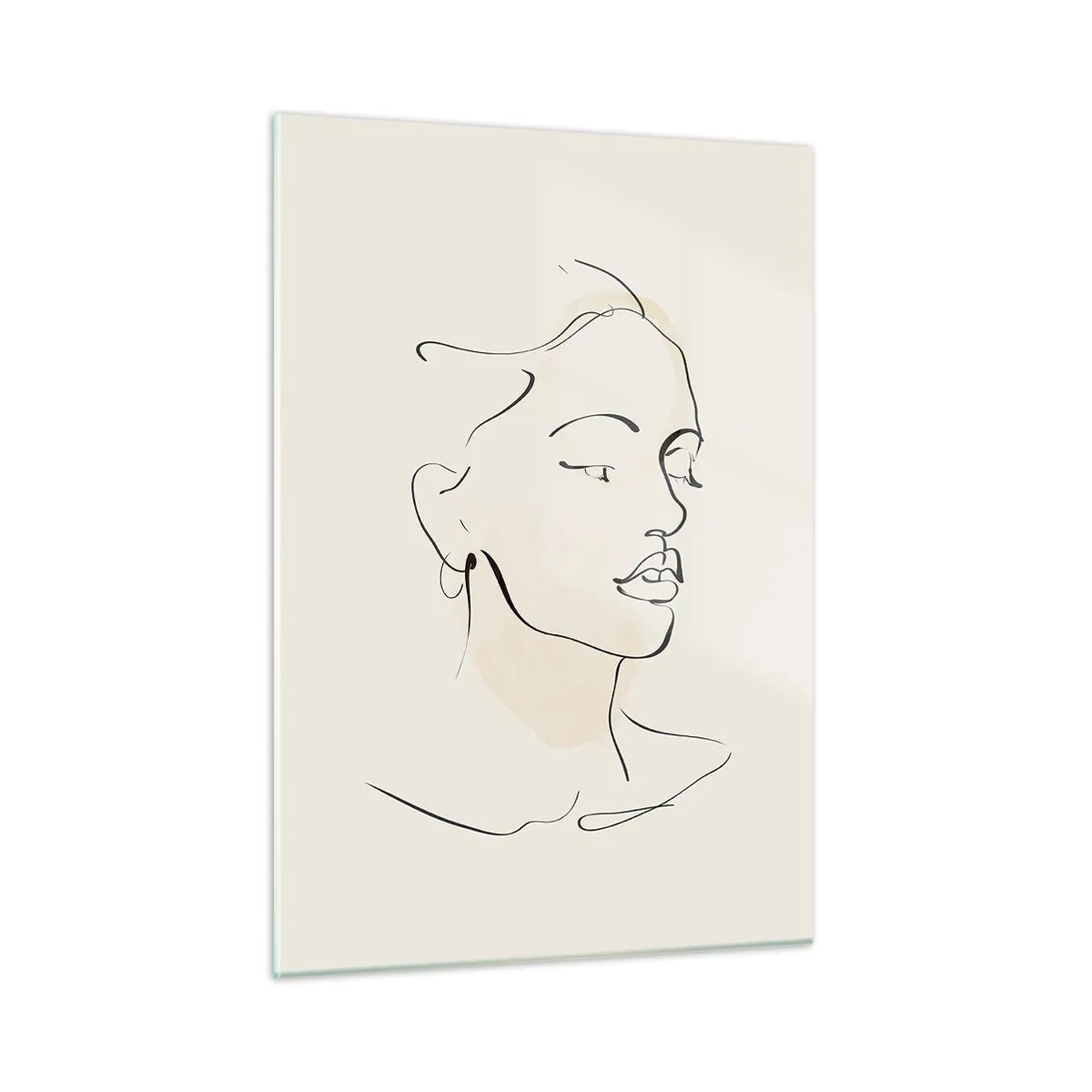 Üveg kép - Bizonyos vonallal - 50x70 cm