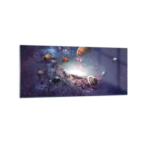 Üveg kép - Napos táncrendszer - 120x50 cm