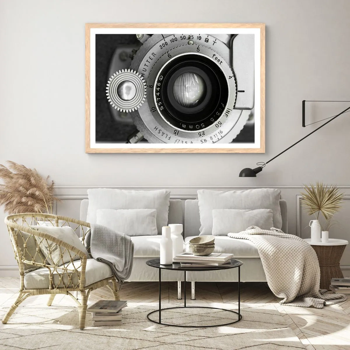 Poszter világos tölgy keretben - Történet Hollywoodról - 100x70 cm