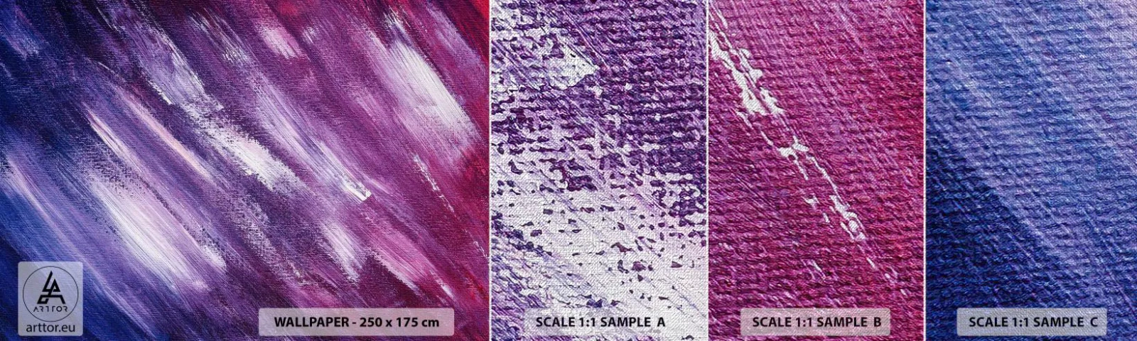 Fotótapéta Minta Premium Canvas - Amikor napsütéses szél fúj - Absztrakció, Darab, Modern minta - 100x30 cm