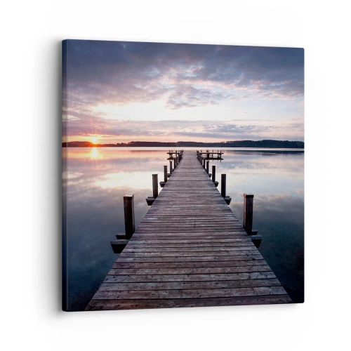 Vászonkép - Csendes határ a nappal és az éjszaka között - 30x30 cm