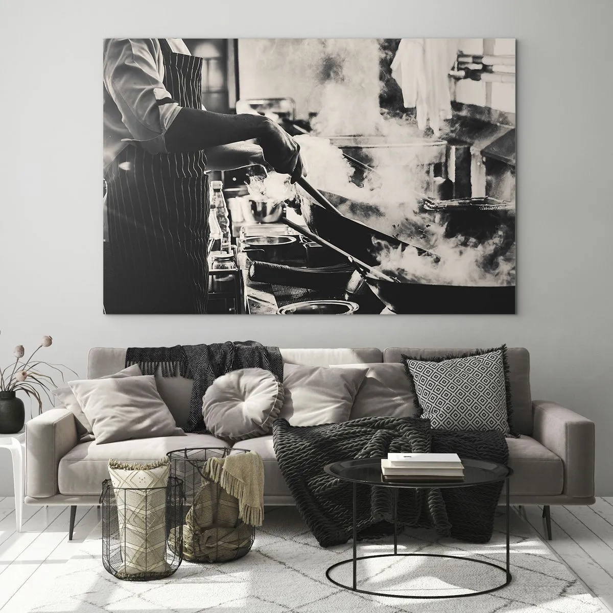 Üveg kép - Az ízek alkímiája - 120x80 cm