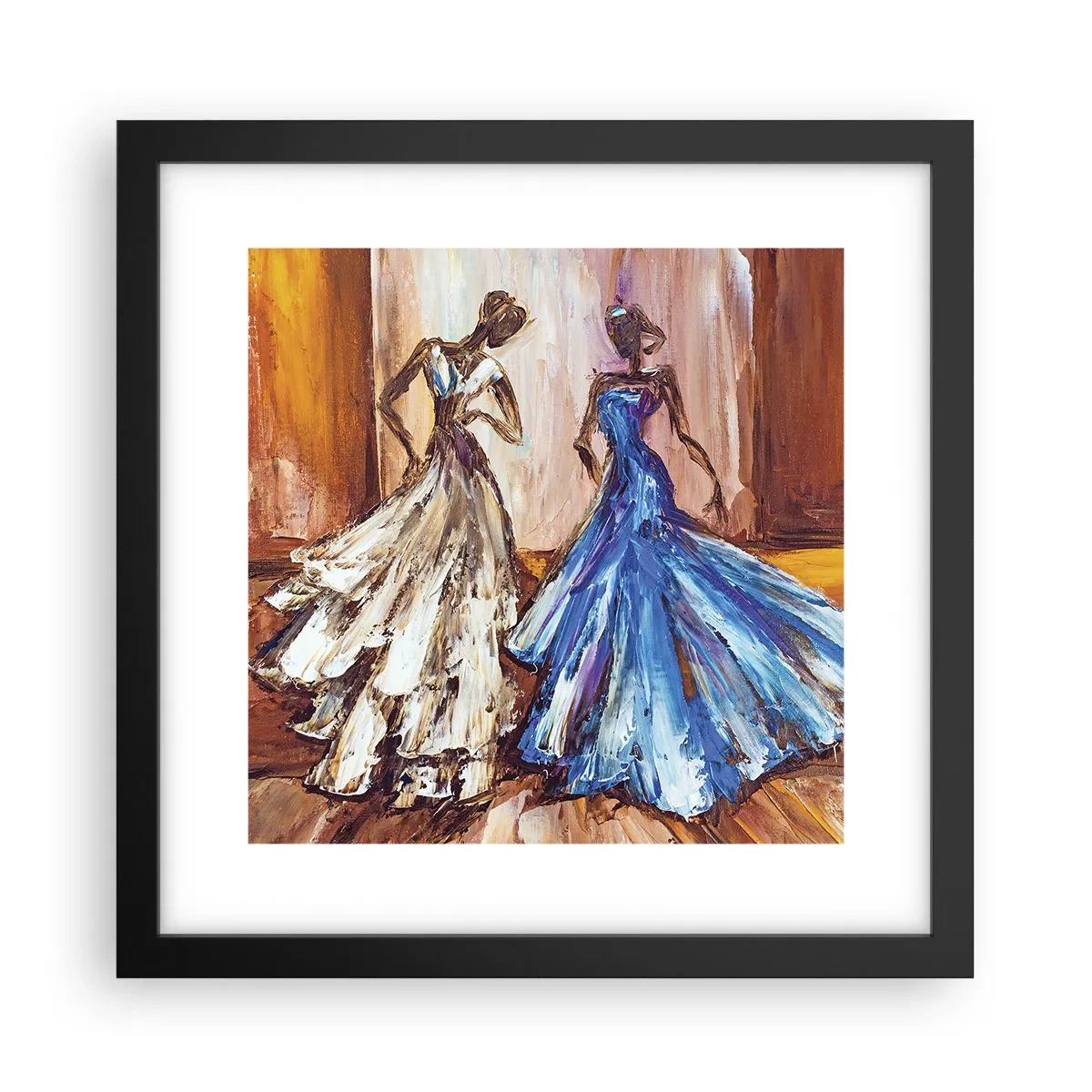 Poszter fehér keretben - Hálás páros - 30x30 cm