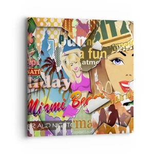 Vászonkép - Nyári visszaemlékezések - 40x40 cm