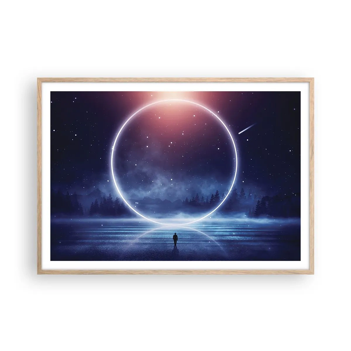 Poszter világos tölgy keretben - Már itt vannak... - 100x70 cm