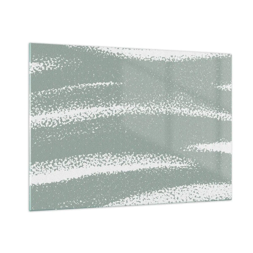 Üveg kép - Absztrakció téli hangulatban - 100x70 cm