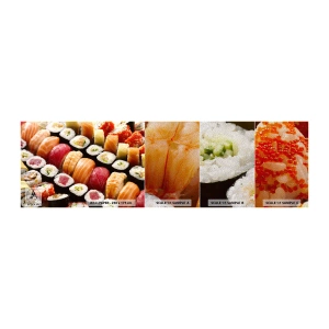 Fotótapéta Minta Premium Sand - Ázsia színei és ízei - Gasztronómia, Sushi, Ázsia - 100x30 cm