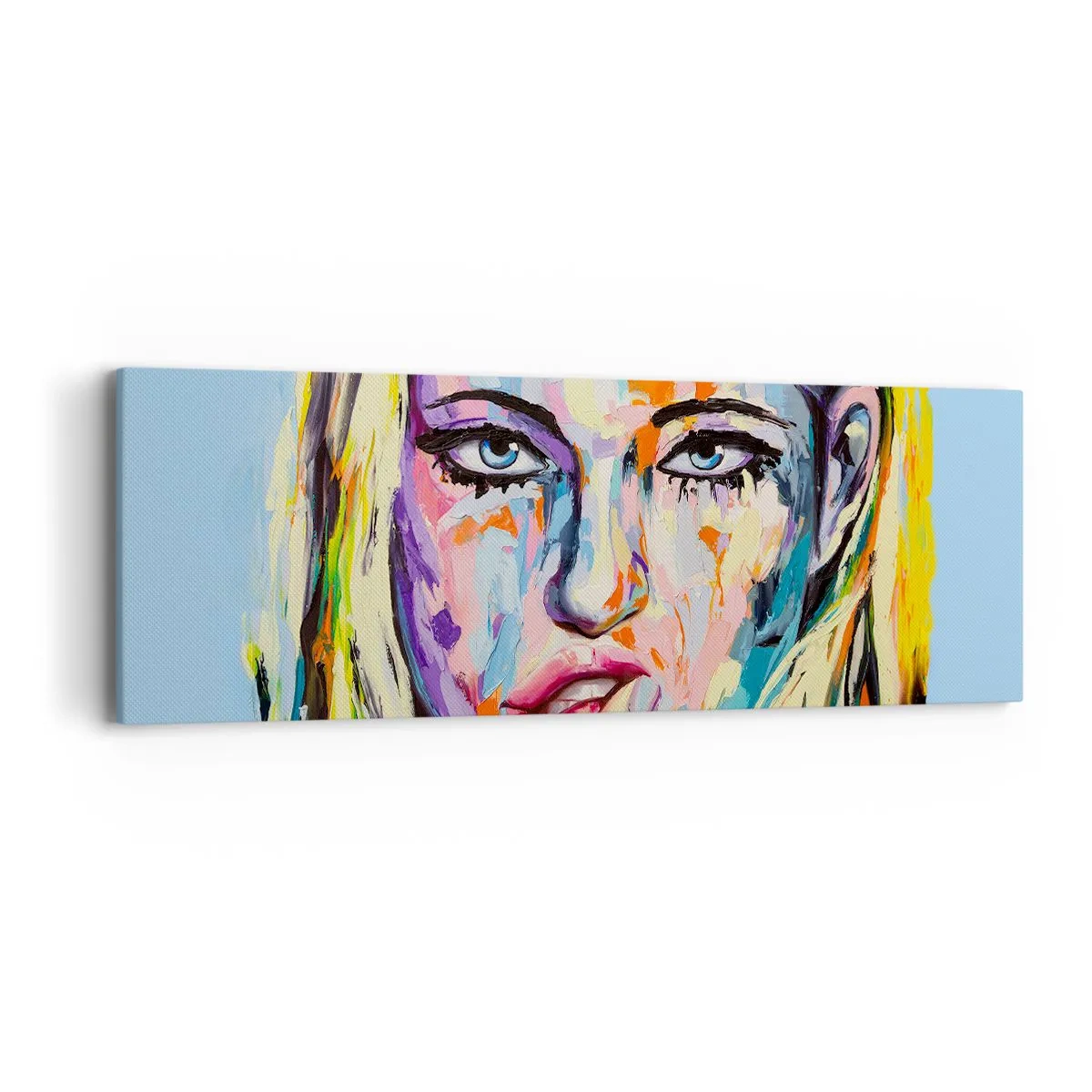 Vászonkép - Nézz egyenesen a szemébe - 90x30 cm
