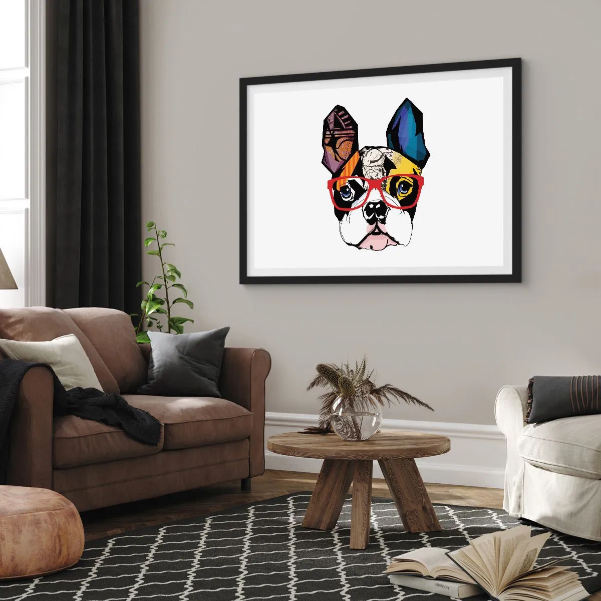 Poszter fehér keretben - Értelmiségi - 100x70 cm