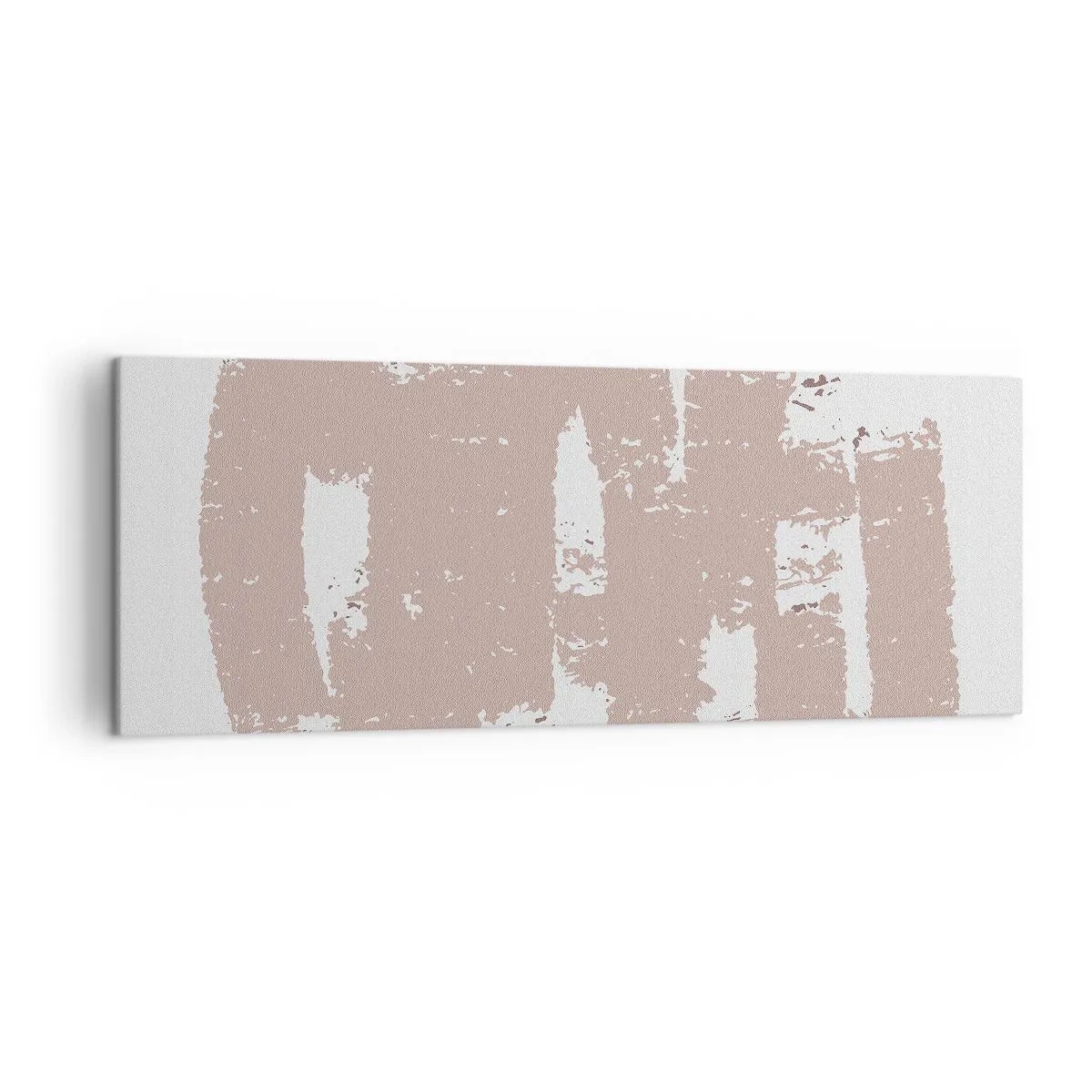 Vászonkép - Absztrakció lágy rózsaszínben - 140x50 cm