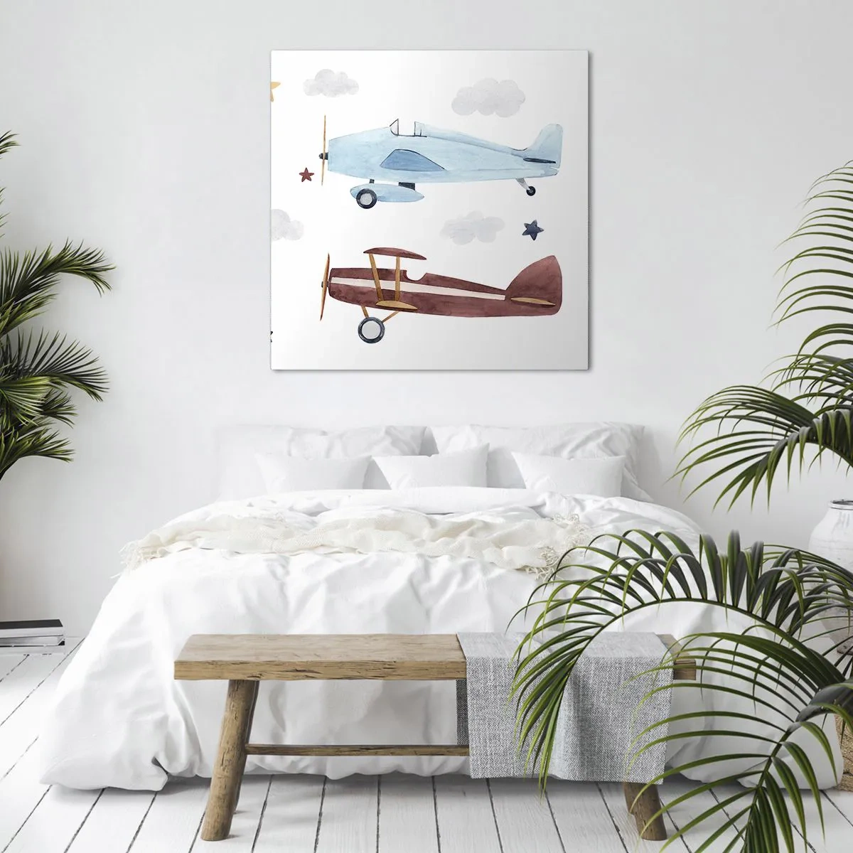 Vászonkép - Pilóta, várunk! - 70x70 cm