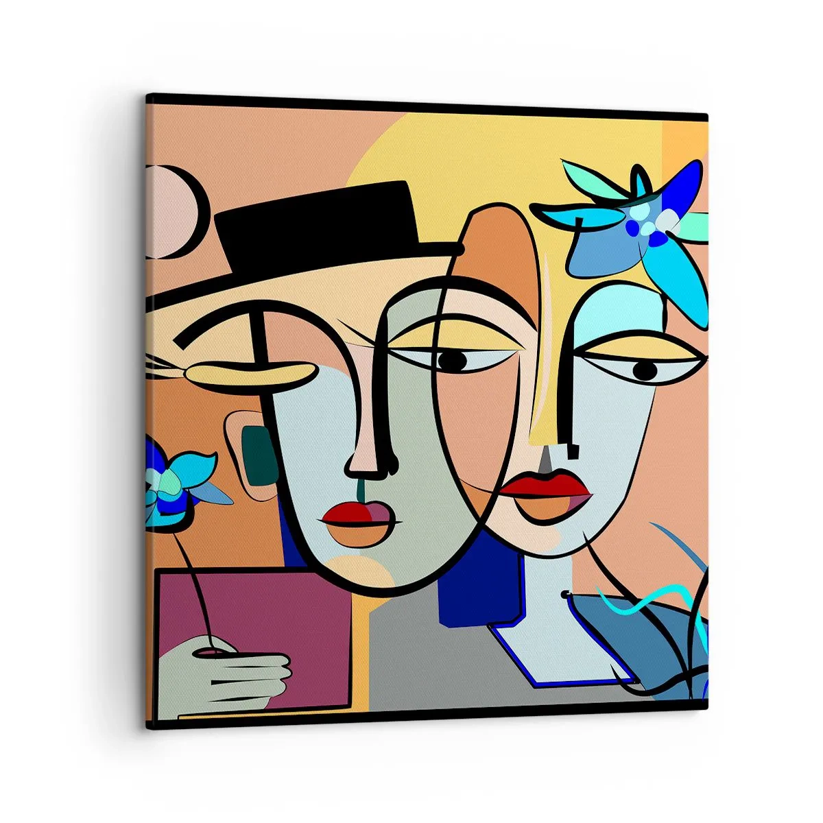 Vászonkép - Picasso randez vous - 50x50 cm