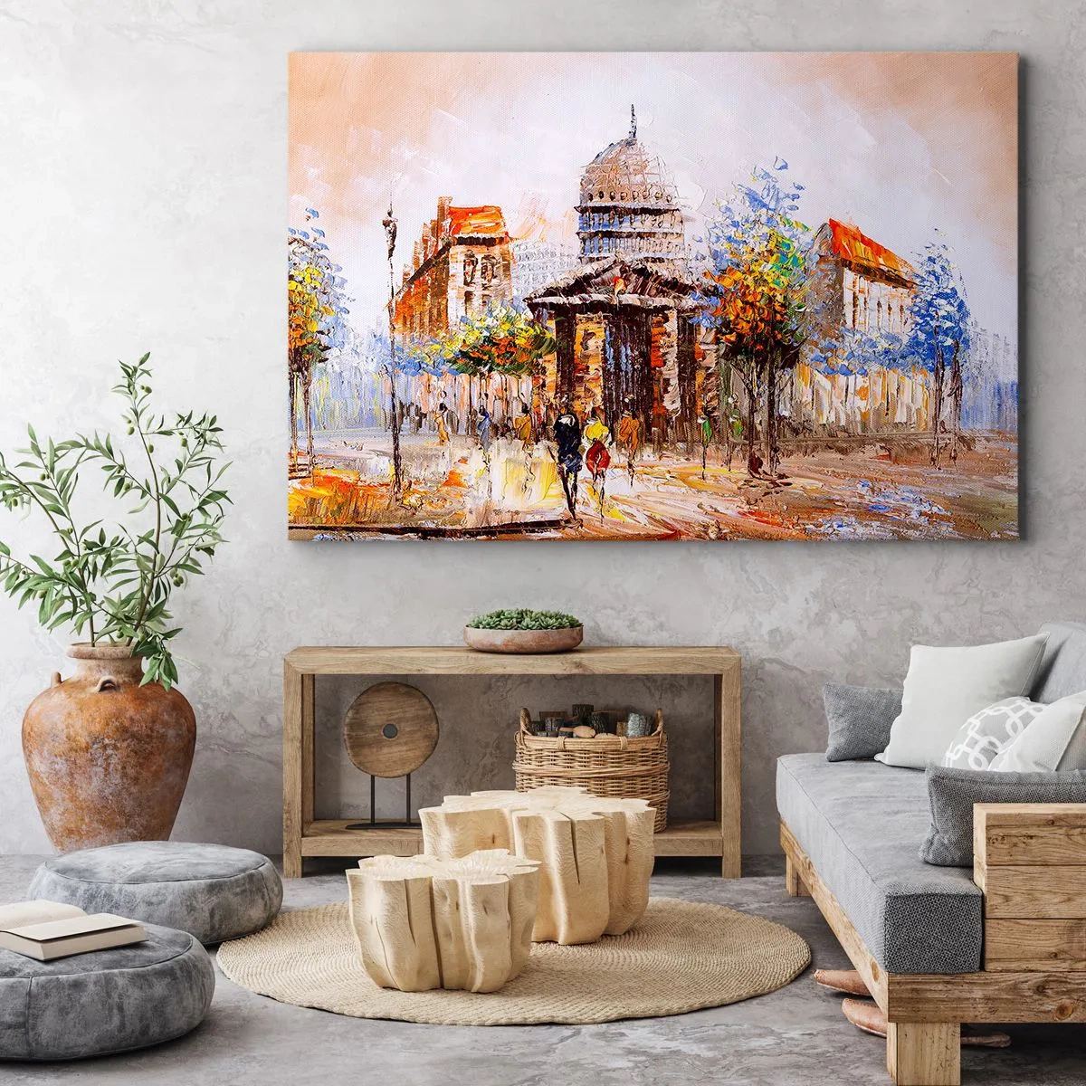Vászonkép - Párizsi séta - 120x80 cm