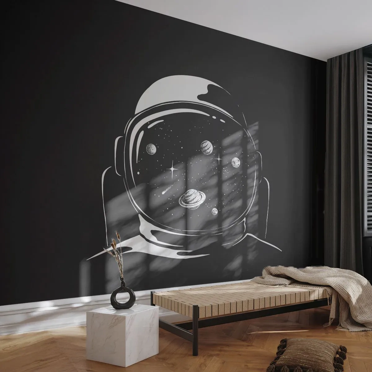 Öntapadós Fotótapéta Deluxe Sticker - Szép kilátás - Űrhajós, Világegyetem, Világegyetem - 250x175 cm