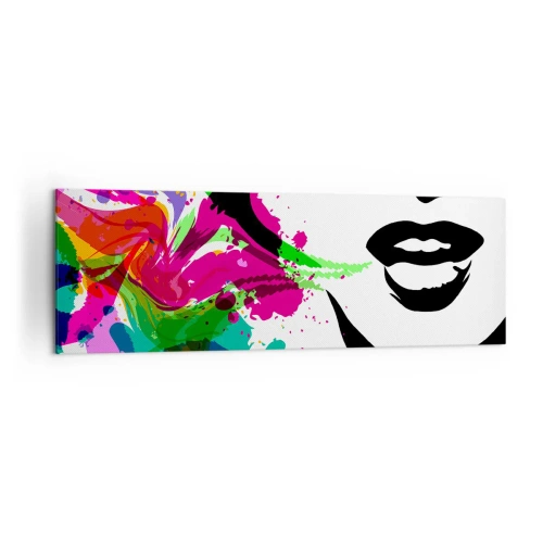 Vászonkép - Egy történet a szivárvány színeiben - 160x50 cm