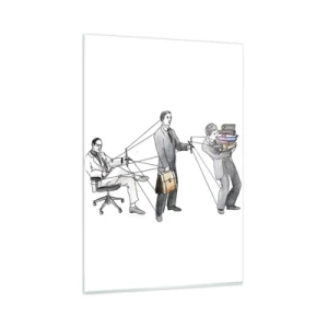 Üveg kép - Mindenkinek megvan a maga gazdája - 80x120 cm