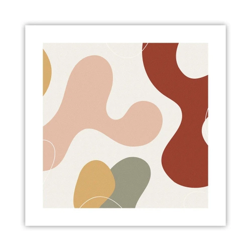 Poszter - Pöttyök vagy hullámok? - 40x40 cm