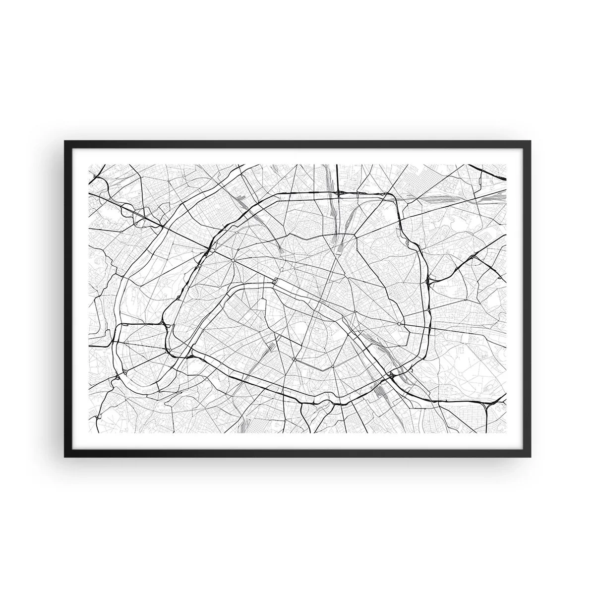 Poszter fehér keretben - Párizs virága - 91x61 cm
