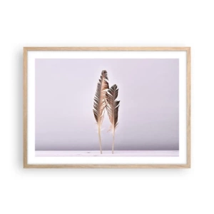 Poszter világos tölgy keretben - A semmi ellen - 70x50 cm