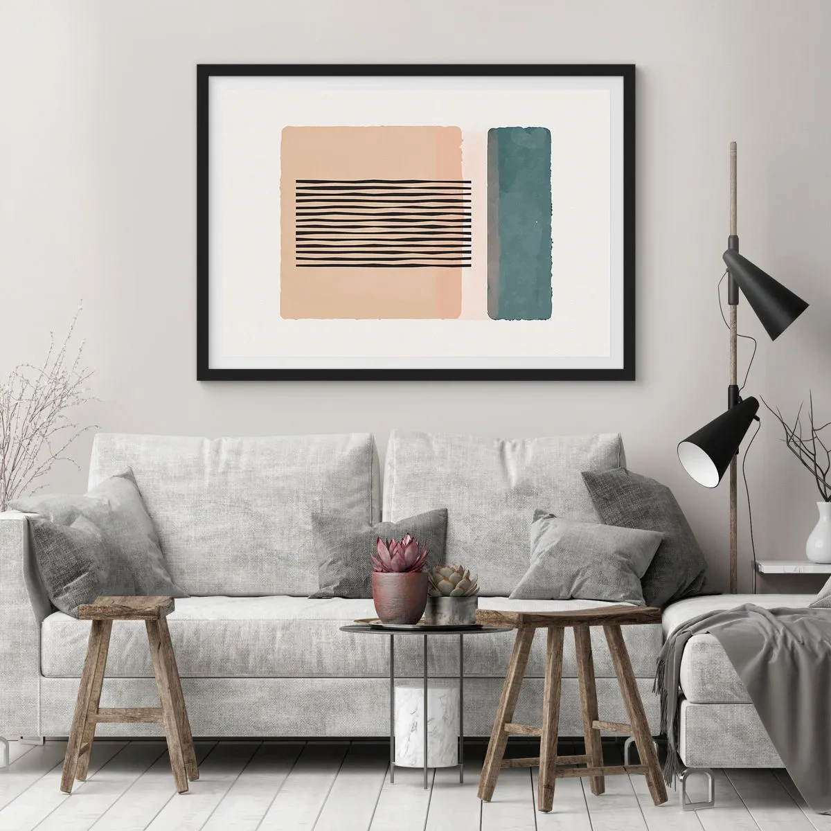 Poszter fehér keretben - Minden rendben - 91x61 cm