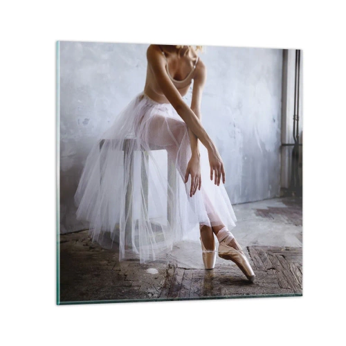 Üveg kép - Mielőtt a rámpa fényei kigyúlnak - 50x50 cm