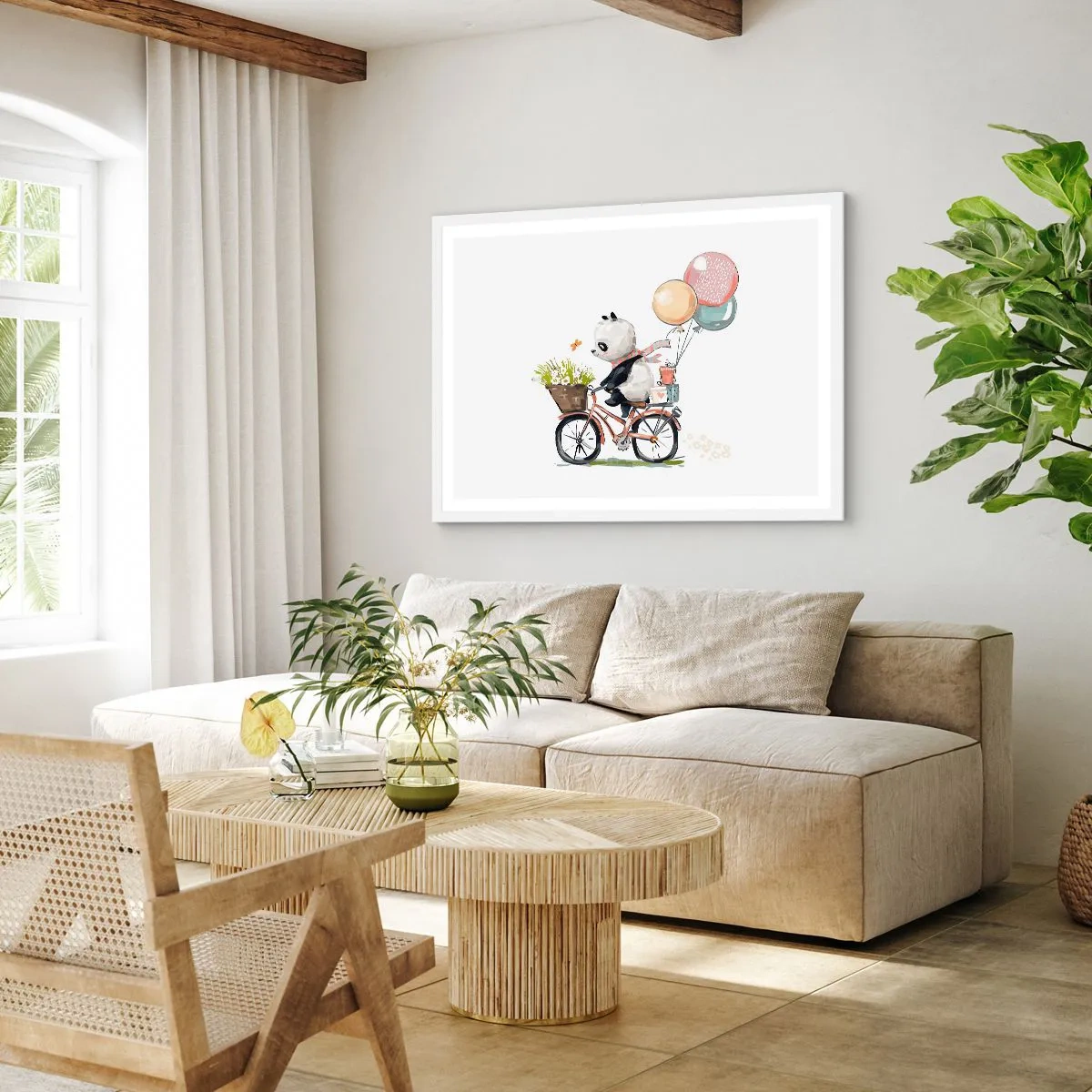 Poszter fekete keretben - Boldog nap - 70x50 cm