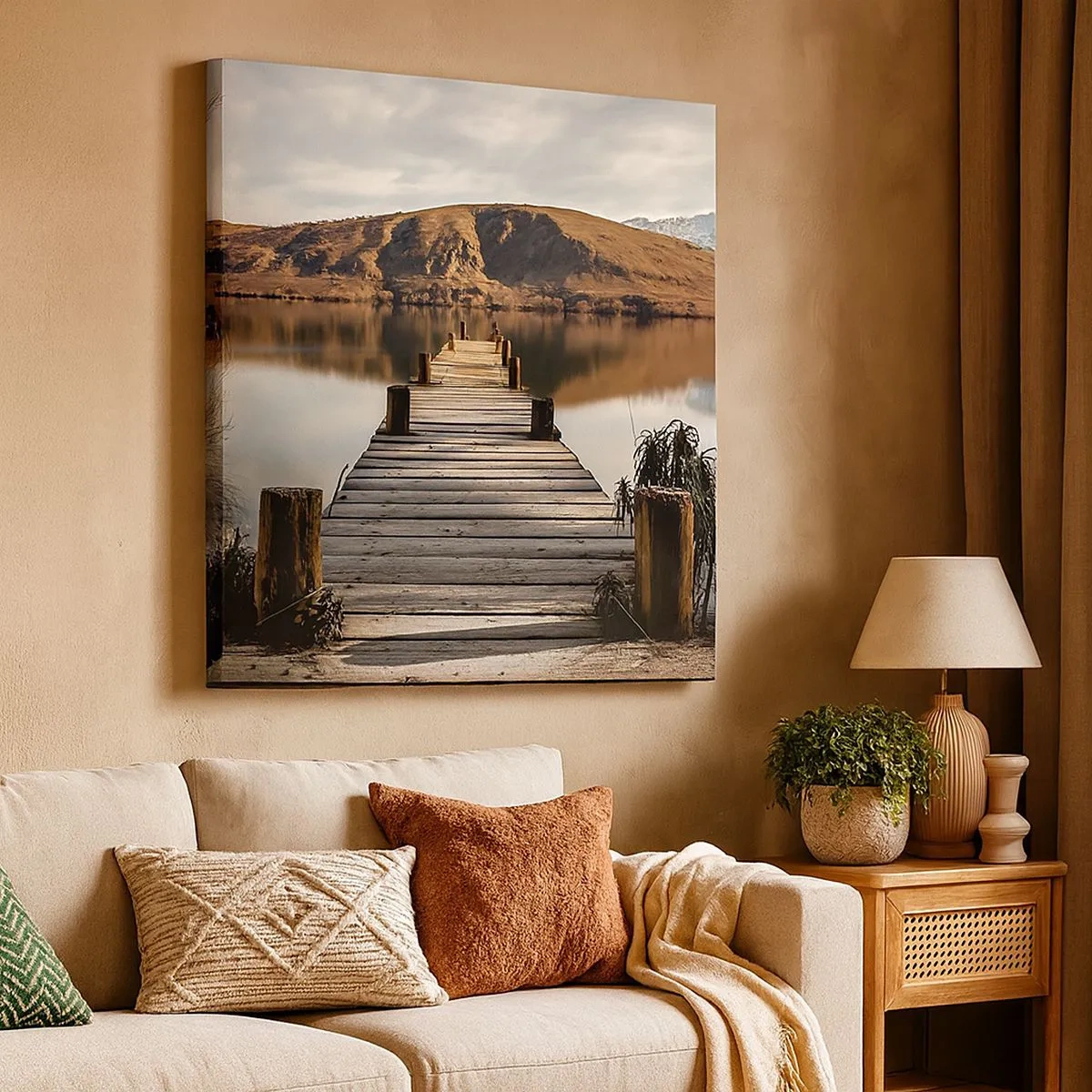 Vászonkép - Táj a csendben - 30x30 cm