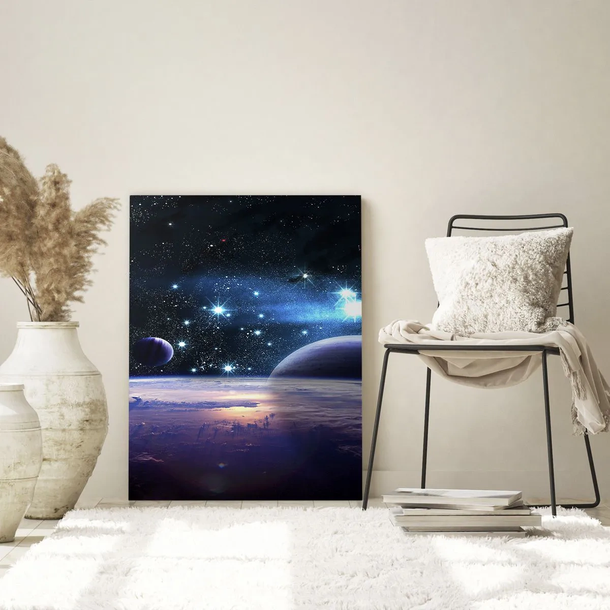 Üveg kép - Még mindig egyedül? - 50x70 cm