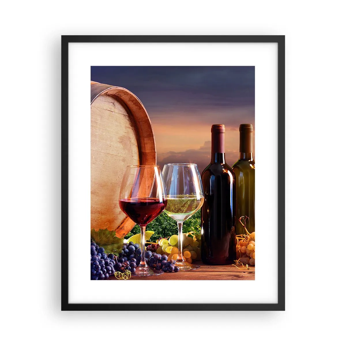 Poszter fehér keretben - Az életnek itt íze van - 40x50 cm