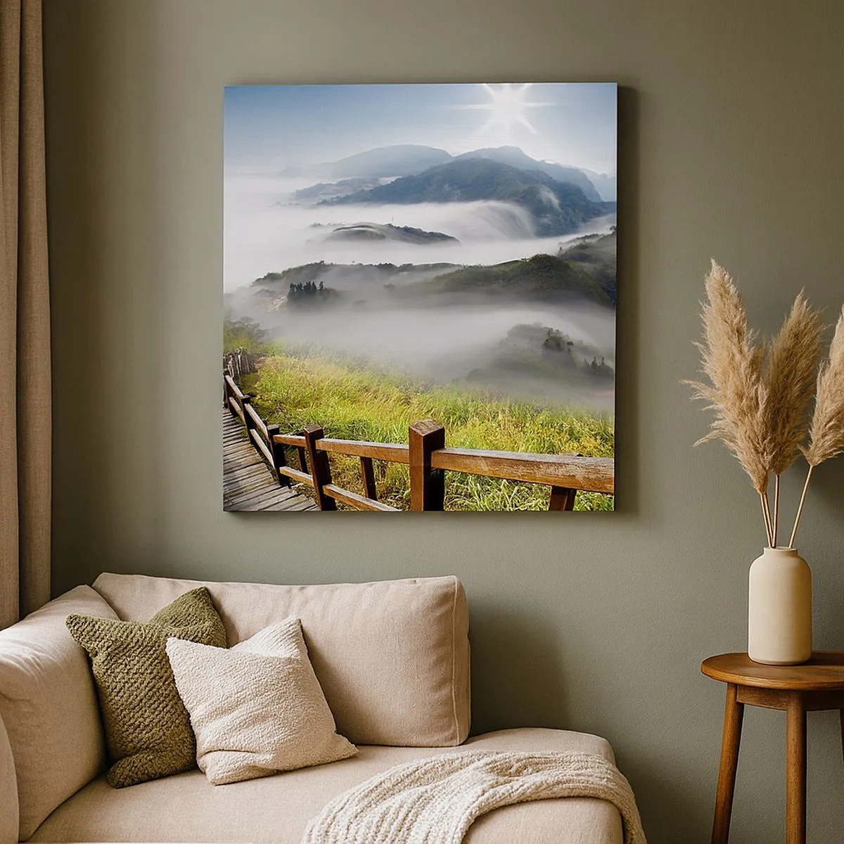 Vászonkép - Csillogásból és ködből szőtt - 30x30 cm