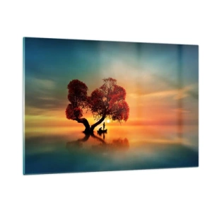 Üveg kép - A világtalanság csendje és az eltávoldotak - 120x80 cm