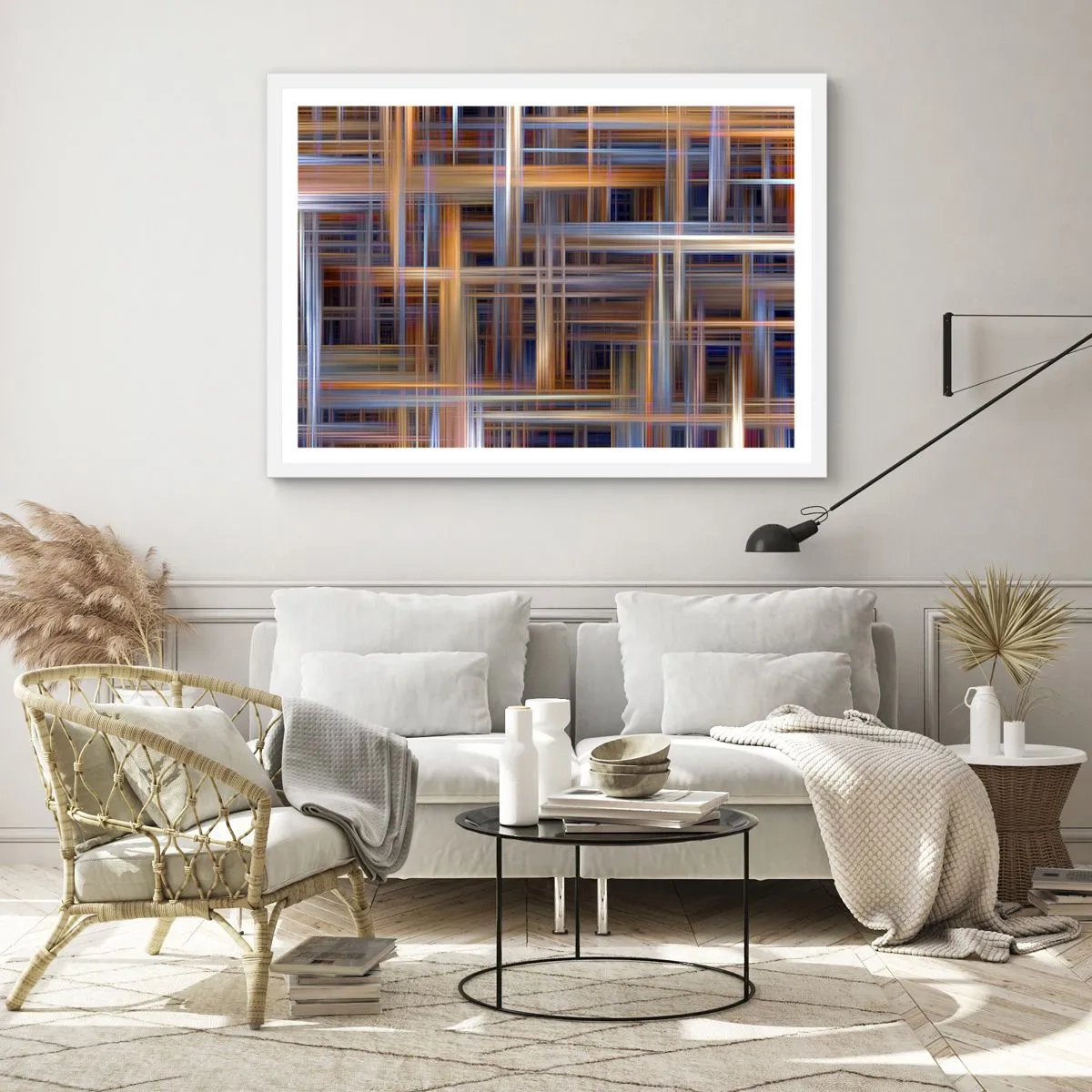 Poszter fekete keretben - Fényből szőtt - 70x50 cm