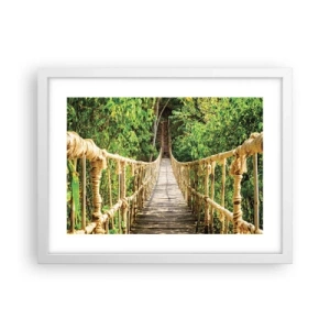 Poszter fekete keretben - Zöldben ragadva - 40x30 cm