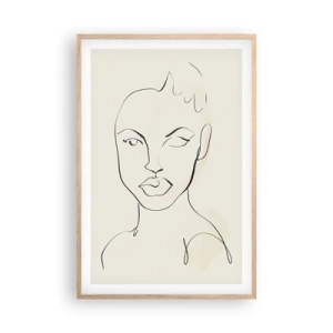 Poszter világos tölgy keretben - Az érzékiség körvonala - 61x91 cm