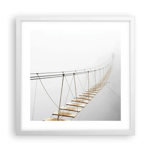 Poszter fekete keretben - Hová vezet? - 40x40 cm