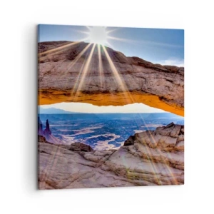 Vászonkép - A sziklakapun át - 50x50 cm