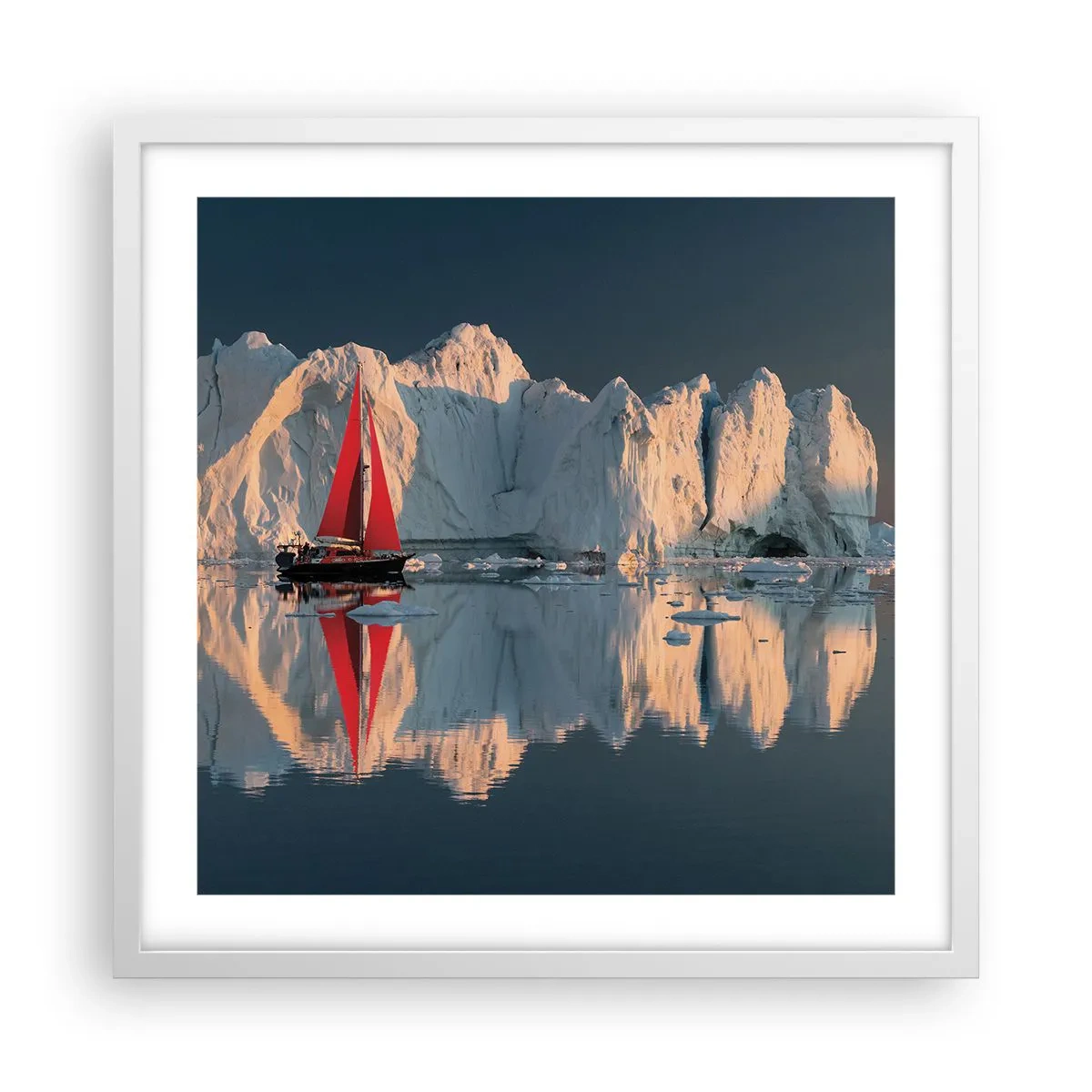 Poszter fekete keretben - A világ peremén - 50x50 cm