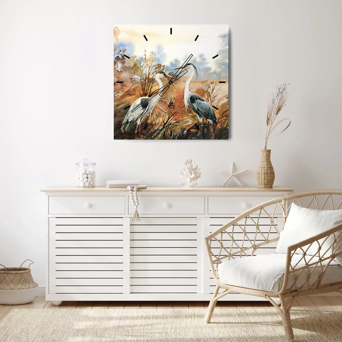 Falióra, Óra - Hová ősszel? - 30x30 cm