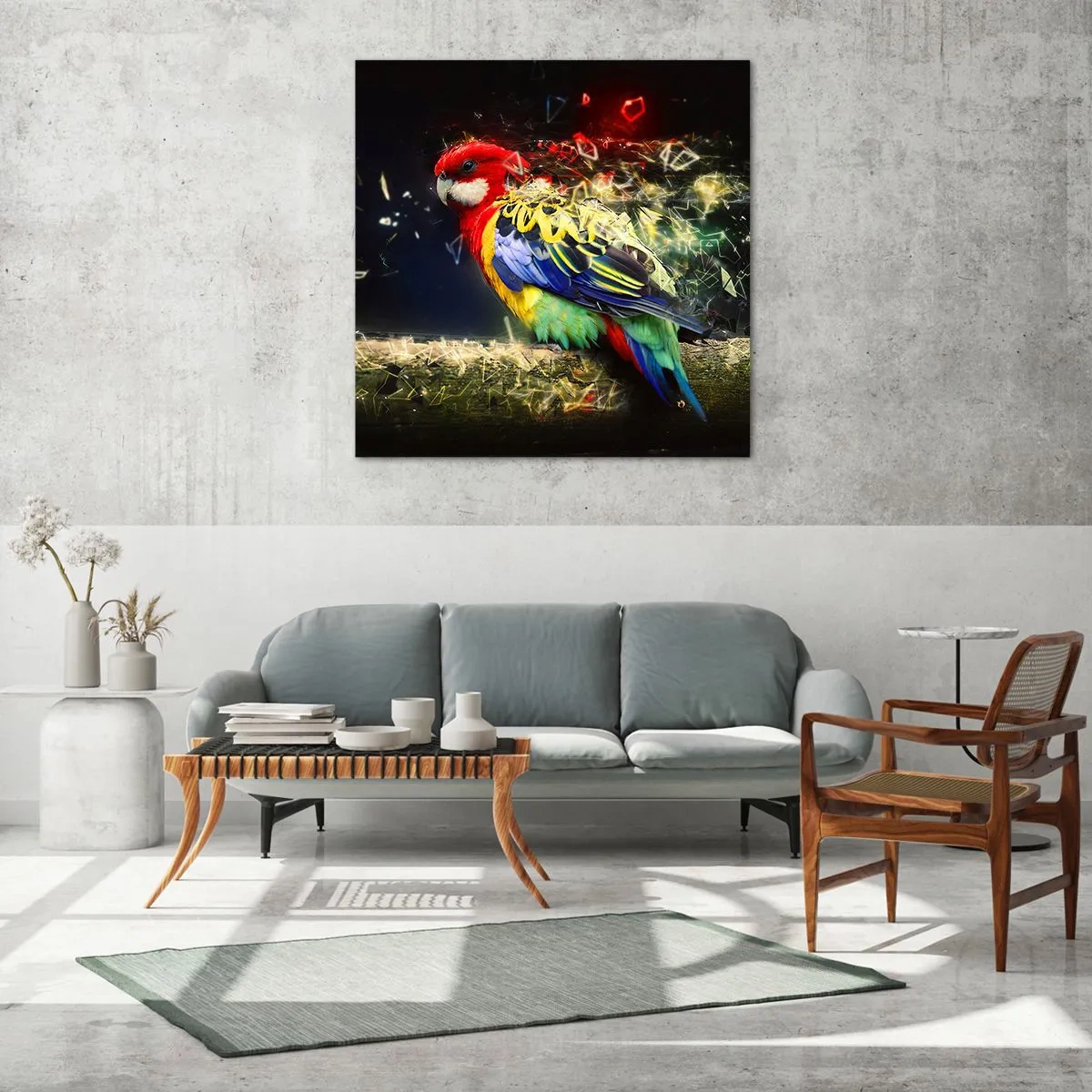 Üveg kép - A ragyogás hírnöke - 40x40 cm