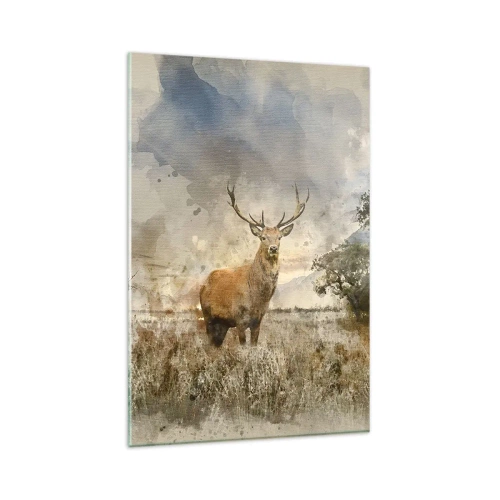 Üveg kép - Becsület – erő – méltóság - 80x120 cm