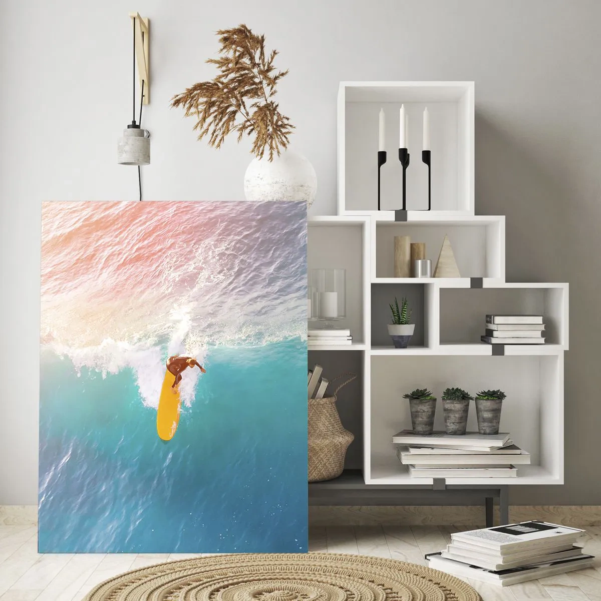 Üveg kép - Az óceánlovas - 50x70 cm